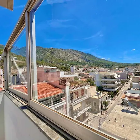 Apartamento 1br In With Mountain View Loutráki